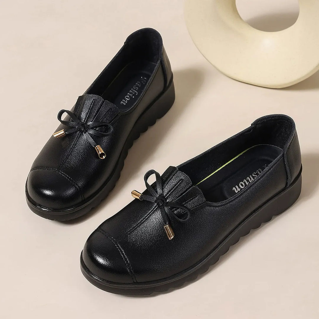Fernanda | Mocasines de Cuero sin Cordones con Suela Suave y Máxima Comodidad