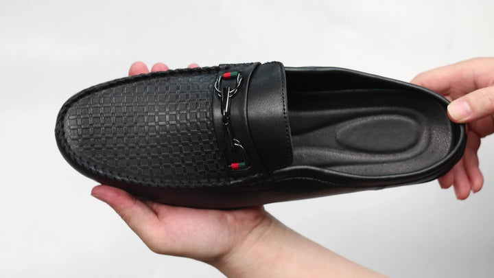 Caelric | Zapatos Mule Retro para Hombre con Diseño Abierto y Máxima Comodidad