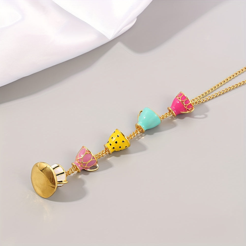 Quessia | Collar de Tazas de Té del Jardín