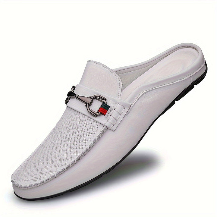 Caelric | Zapatos Mule Retro para Hombre con Diseño Abierto y Máxima Comodidad