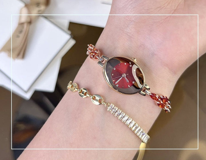 Doreya | Reloj de pulsera para mujer con zirconias de colores