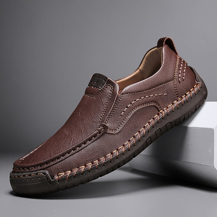 Zorvik | Mocasines Británicos para Hombre con Costuras Artesanales y Suela Antideslizante