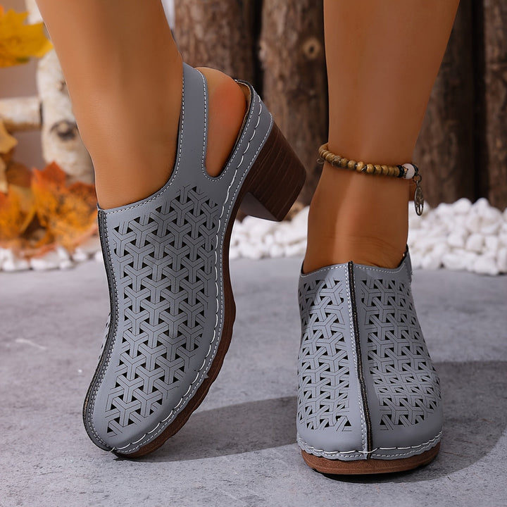 Korae | Sandalias de Tacón con Correas Ajustables y Diseño Calado