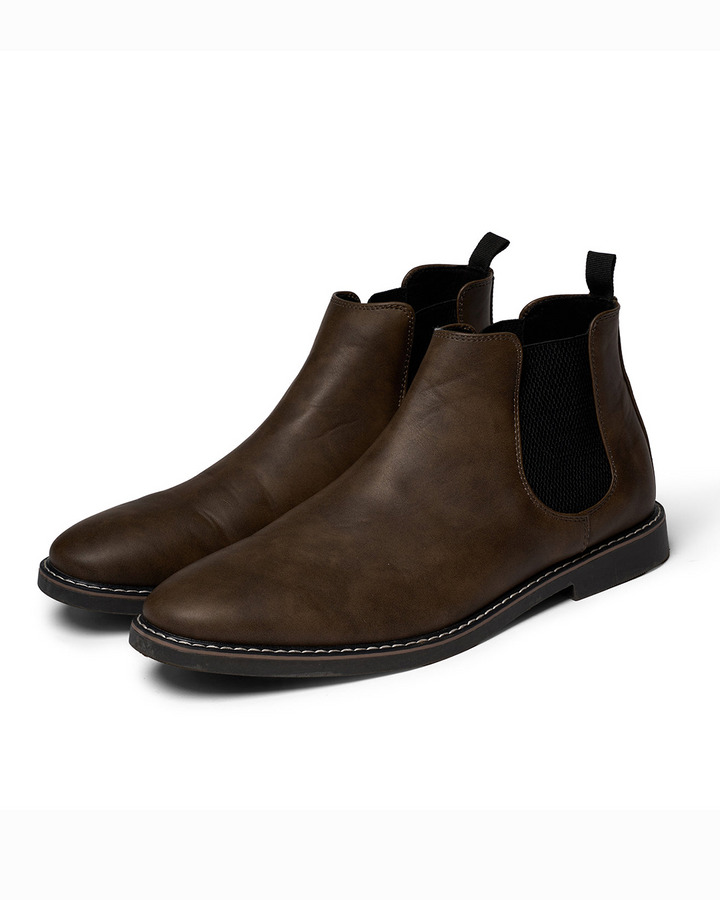 Iveron | Botas Chelsea de Cuero Elegantes para Hombre