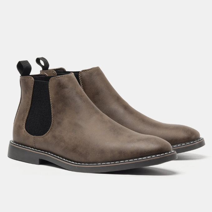 Iveron | Botas Chelsea de Cuero Elegantes para Hombre