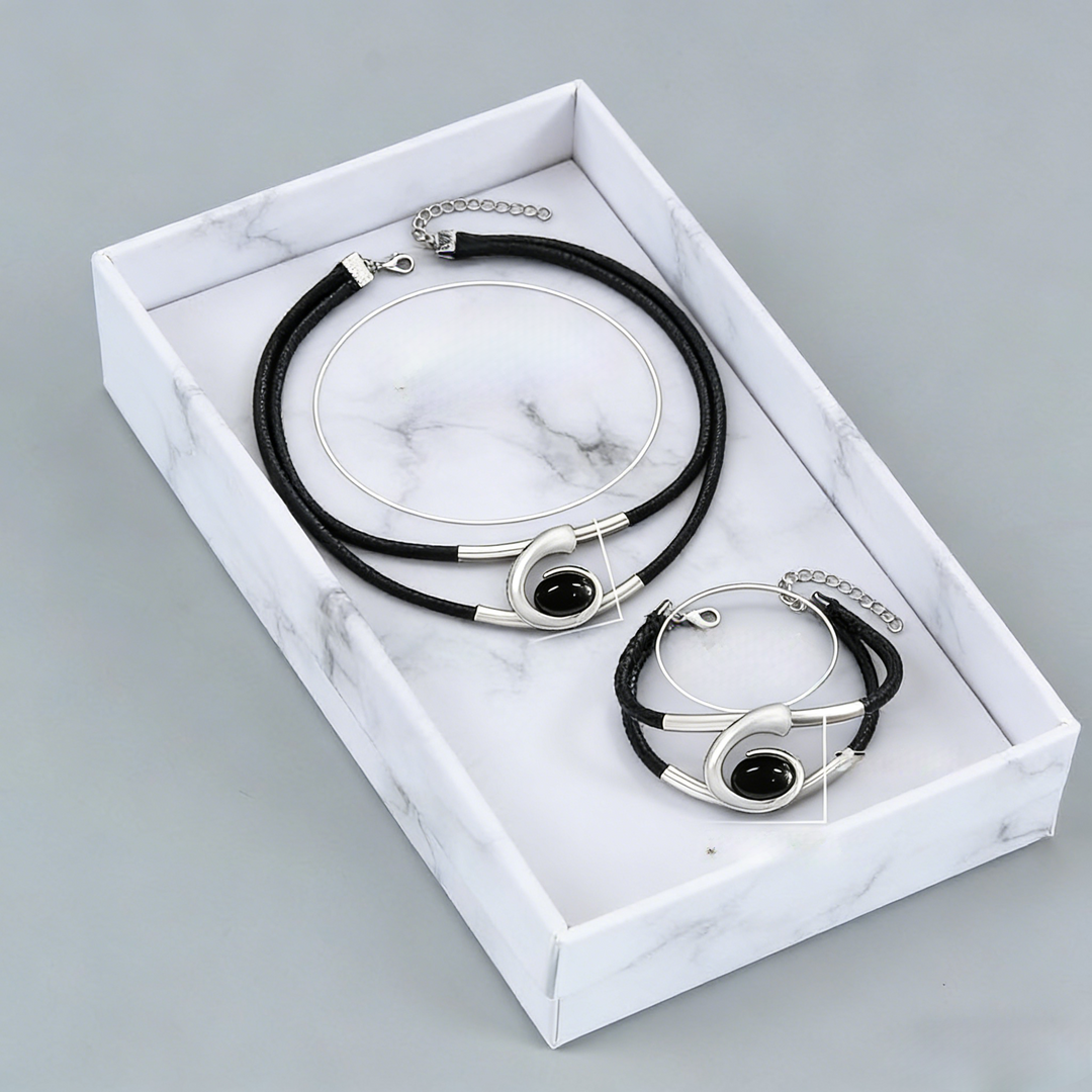 Suri  | Conjunto de collar y pulsera estilo vintage boho