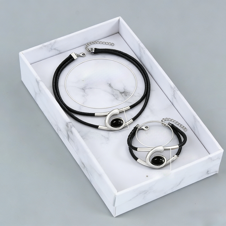 Suri  | Conjunto de collar y pulsera estilo vintage boho
