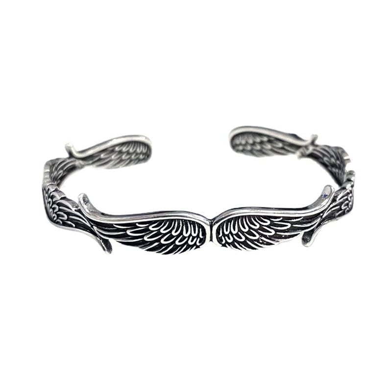 Celestium | Pulsera Vintage con Alas de Ángel en Plata