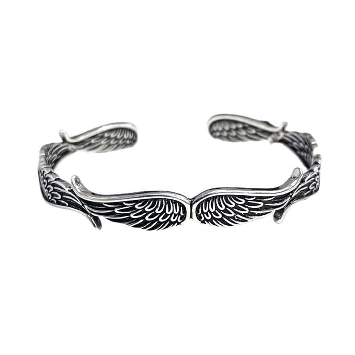Celestium | Pulsera Vintage con Alas de Ángel en Plata