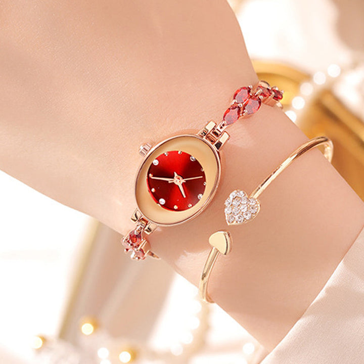 Doreya | Reloj de pulsera para mujer con zirconias de colores