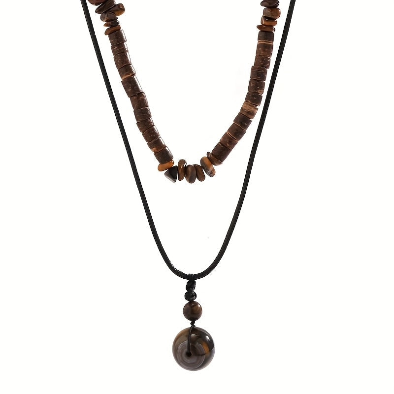 Whitaker | Set de 2 Collares de Piedra Natural para Hombre