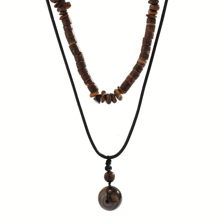 Whitaker | Set de 2 Collares de Piedra Natural para Hombre