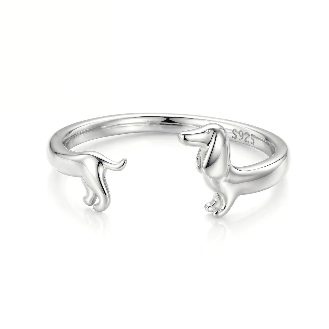 Perrira | Anillo Minimalista de Perrito Salchicha