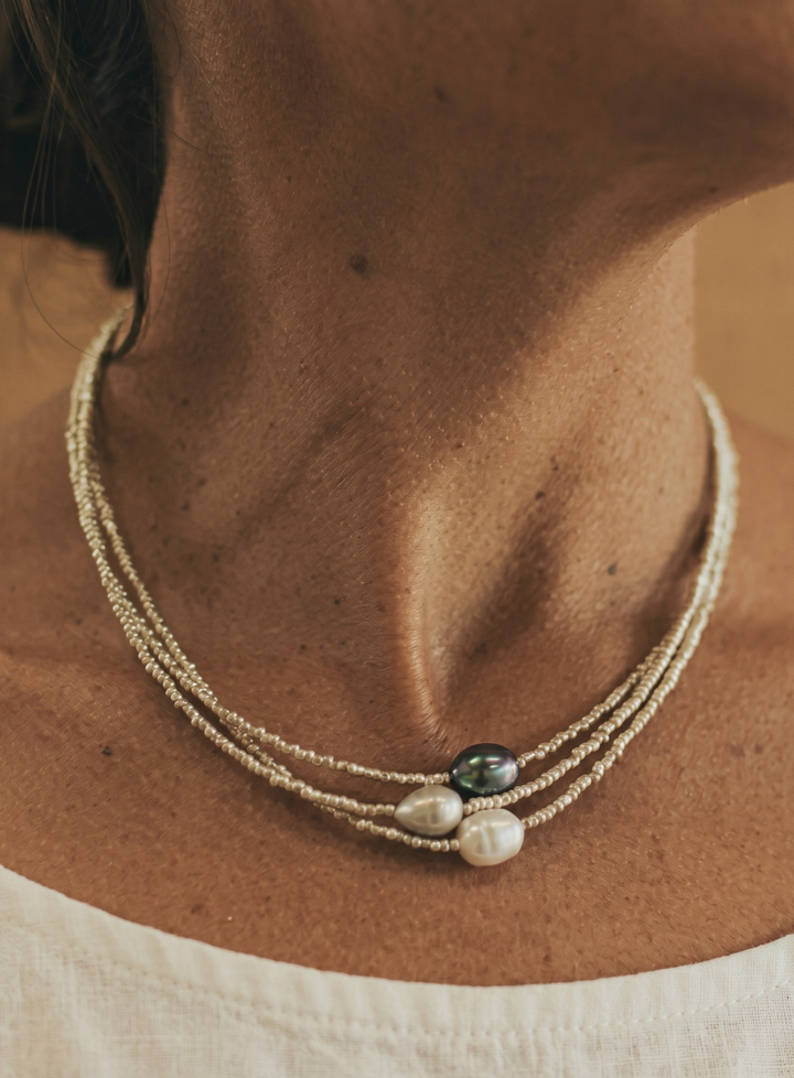 Quinira | Conjunto de Collares de Armonía Perla