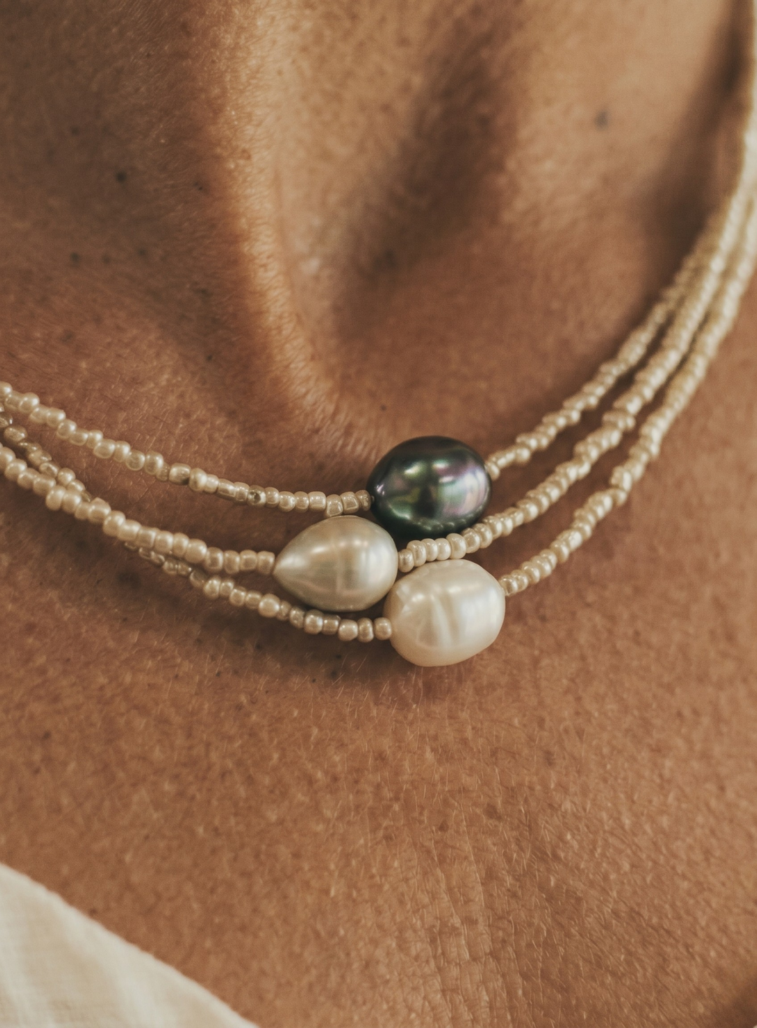 Quinira | Conjunto de Collares de Armonía Perla