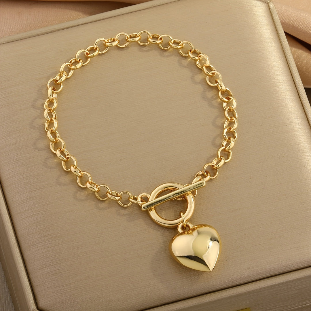 Gia | Set de Joyería Elegante con Corazón Brillante y Acabado de Lujo