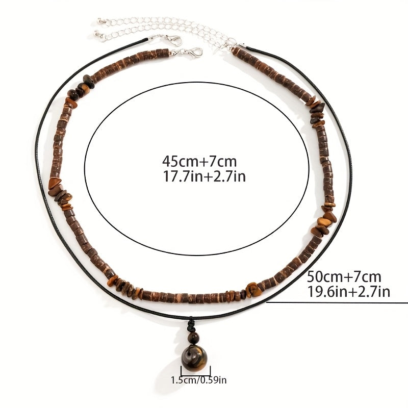 Whitaker | Set de 2 Collares de Piedra Natural para Hombre