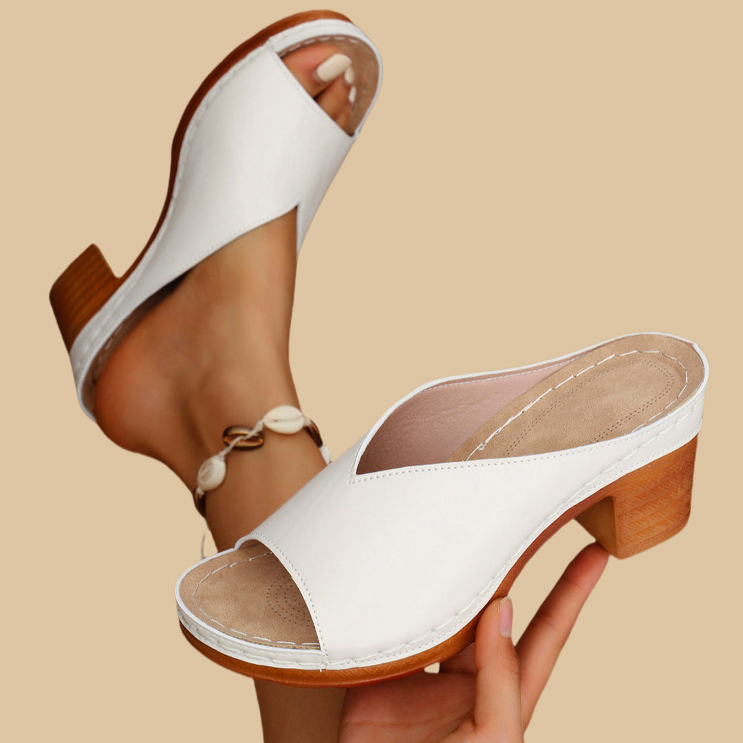 Javora | Sandalias Ortopédicas de Tacón Alto Chunky