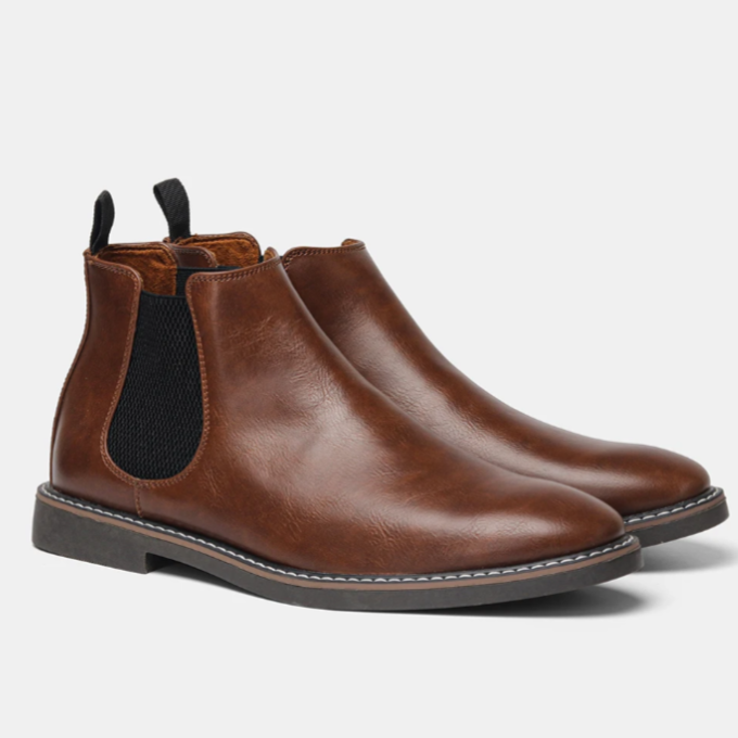 Iveron | Botas Chelsea de Cuero Elegantes para Hombre