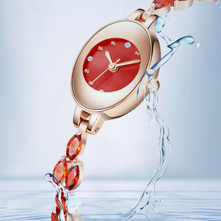 Doreya | Reloj de pulsera para mujer con zirconias de colores