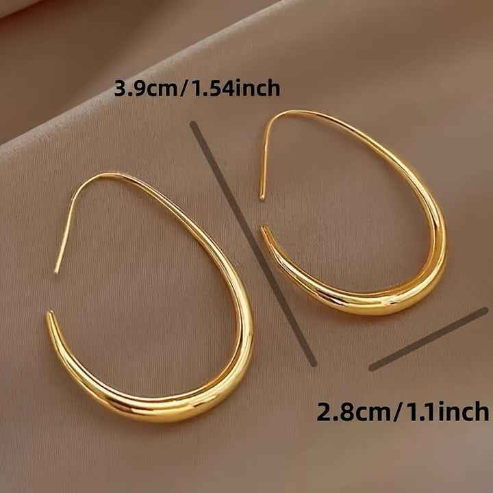 Raya | Aretes Minimalistas de Gota con Diseño Elegante