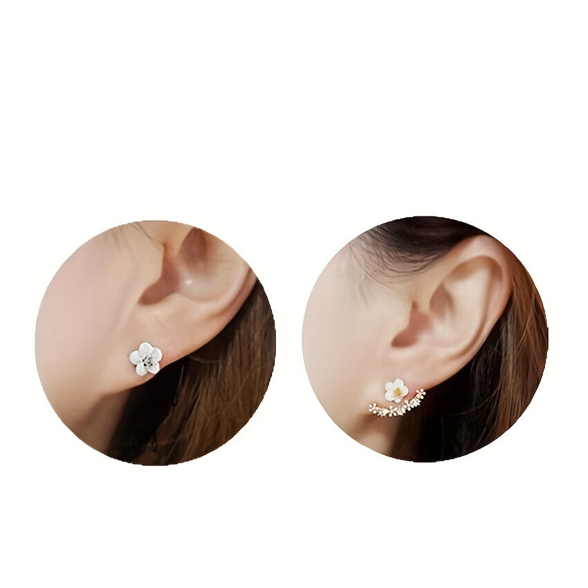 Faye | Aretes Elegantes de Flor con Estilo Coreano