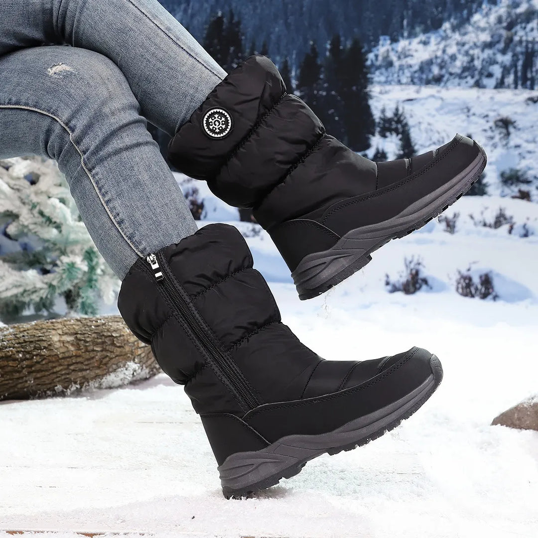 Maristella | Botas de Nieve de Media Caña con Forro Cálido y Suela Antideslizante