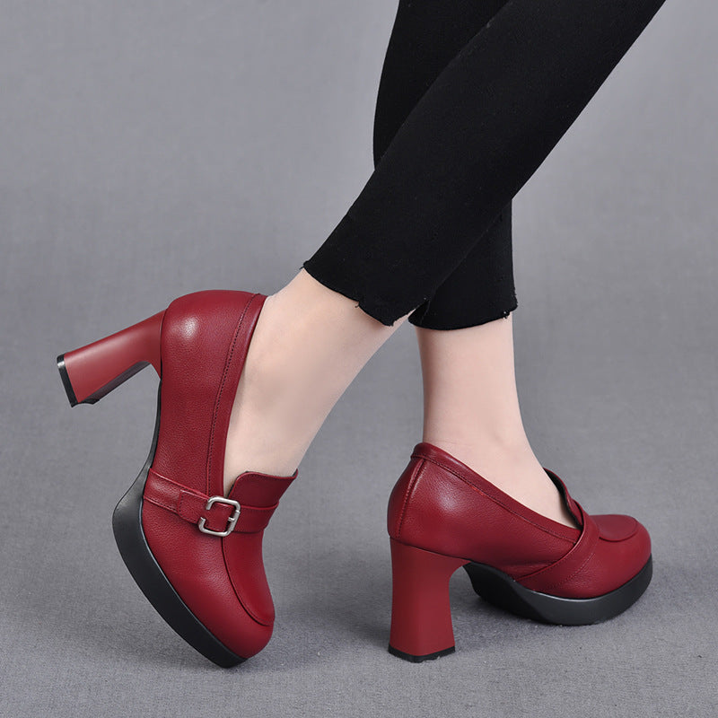 Odette | Zapatos de cuero versátiles con tacones