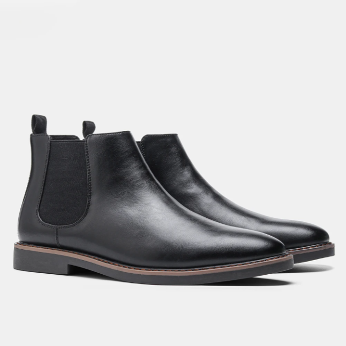 Iveron | Botas Chelsea de Cuero Elegantes para Hombre