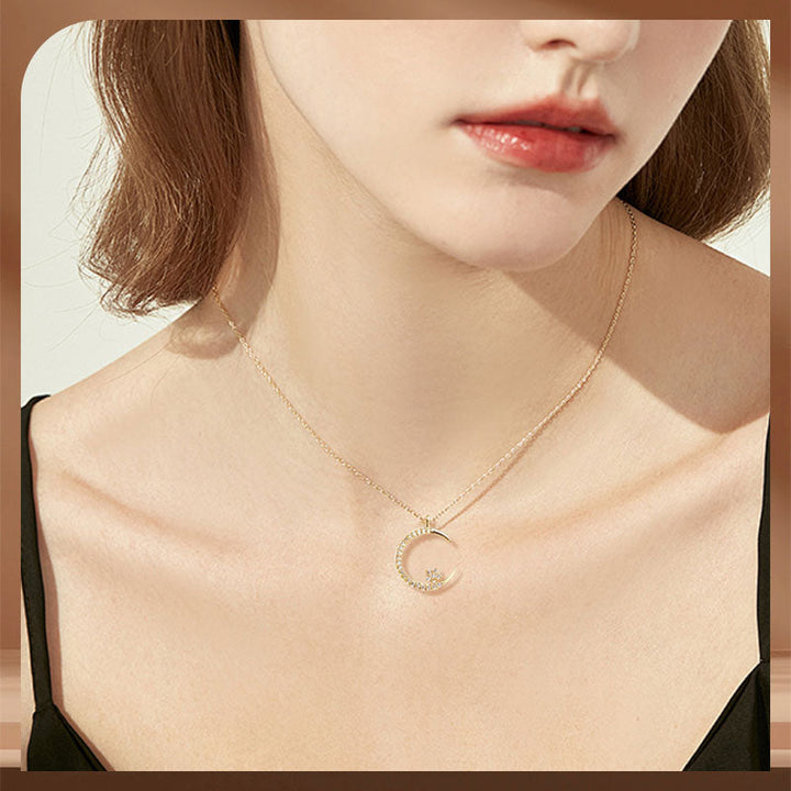 Seluné | Collar Luna y Estrellas Luminosas