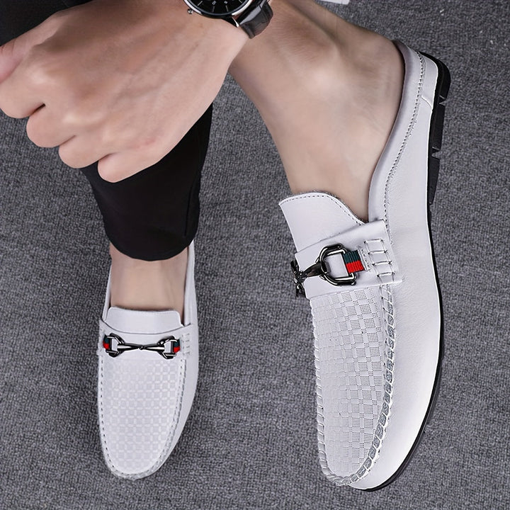 Caelric | Zapatos Mule Retro para Hombre con Diseño Abierto y Máxima Comodidad
