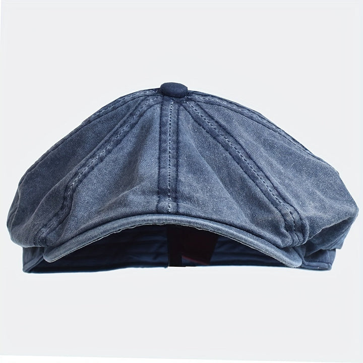 Kavento | Gorra Octagonal Vintage de Algodón con Visera Clásica