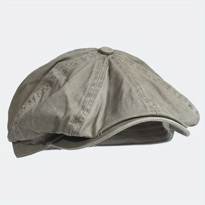 Kavento | Gorra Octagonal Vintage de Algodón con Visera Clásica