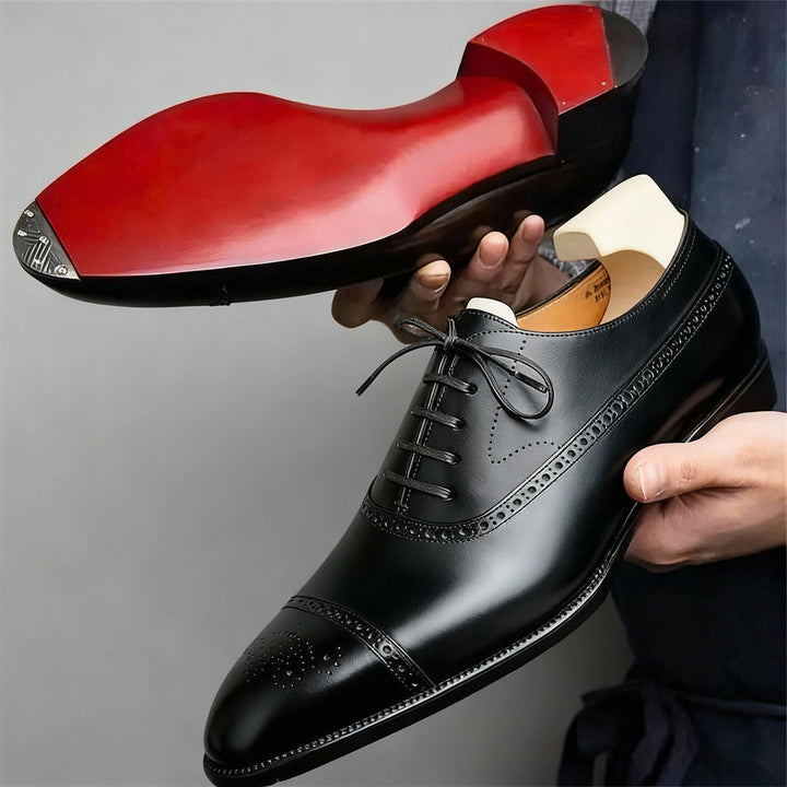 Valcero | Zapato Oxford Brogue Clásico en Cuero