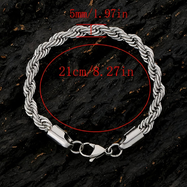 Stetson | Set de 10 Pulseras de Acero Inoxidable con Estilo Minimalista y Versátil