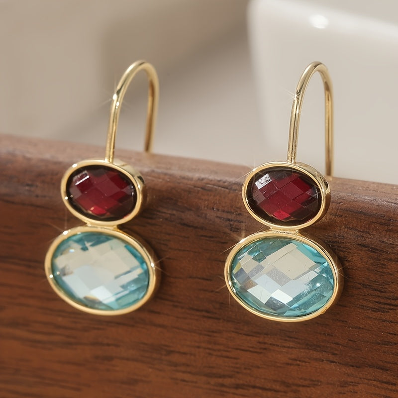 Perla | Aretes Colgantes Ovalados con Diseño Artesanal Elegante