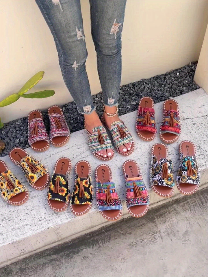 Rosaline | Mocasines Bohemios con Flecos y Comodidad Artesanal