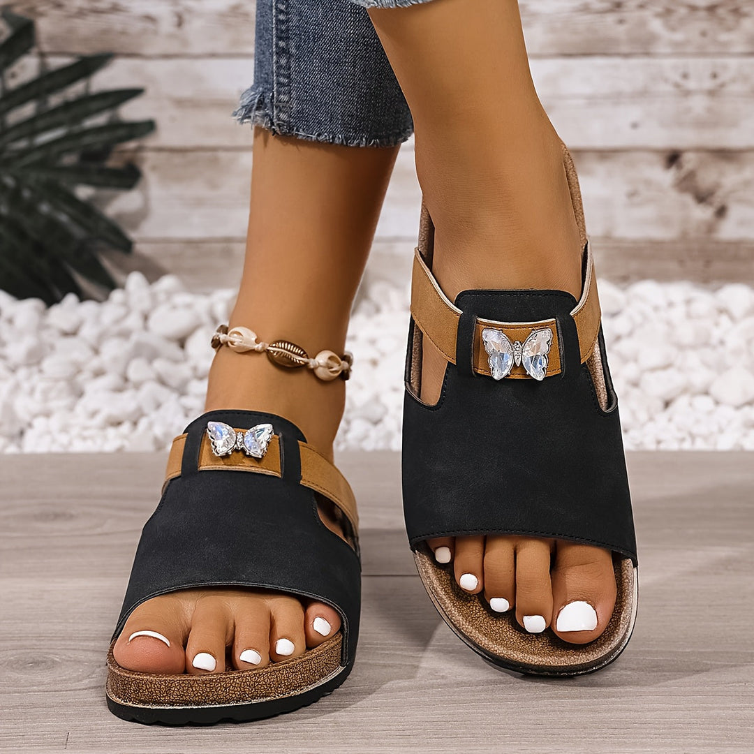 Yelena | Sandalias Abiertas con Estilo Vintage