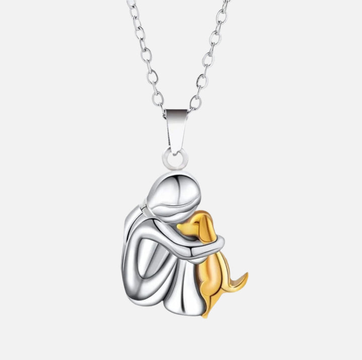 Novira | Collar con colgante de abrazo eterno para mascota