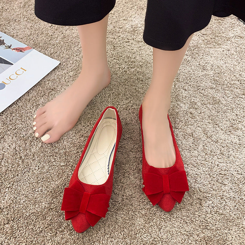 Daviella | Zapato de mujer con moño de moda en elegante tacón grueso