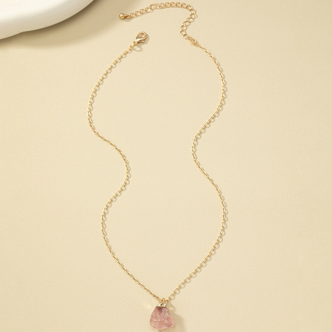 Taria | Collar Minimalista con Colgante Irregular Chapado en Oro