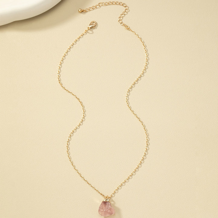 Taria | Collar Minimalista con Colgante Irregular Chapado en Oro