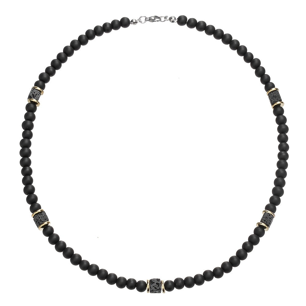 Vaxent | Collar de Cuentas para Hombre con Estilo Minimalista y Moderno
