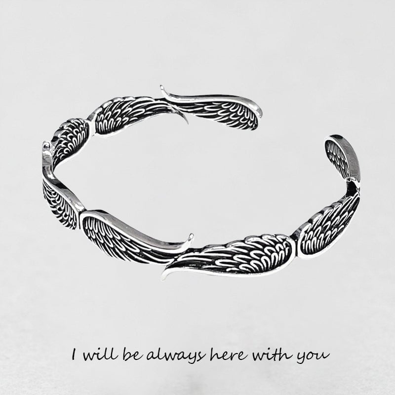 Celestium | Pulsera Vintage con Alas de Ángel en Plata