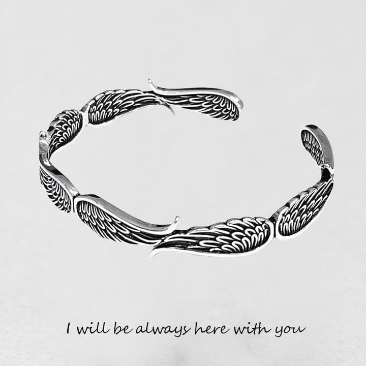 Celestium | Pulsera Vintage con Alas de Ángel en Plata