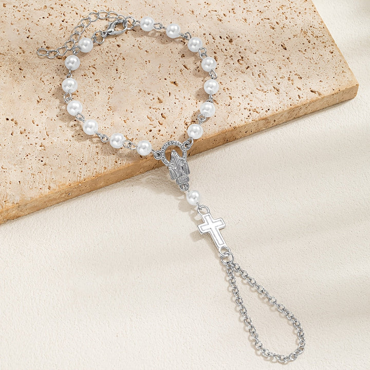 Brenton | Pulsera Rosario con Cruz de Estilo Gótico y Detalles Religiosos