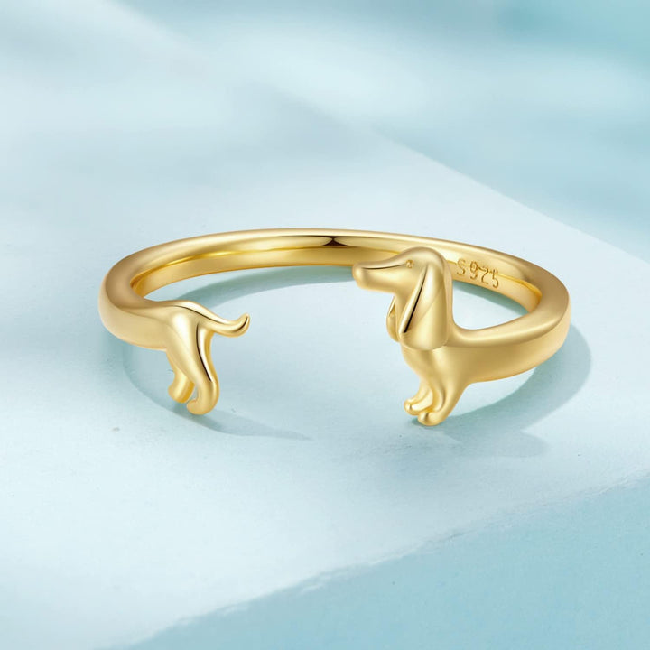 Perrira | Anillo Minimalista de Perrito Salchicha