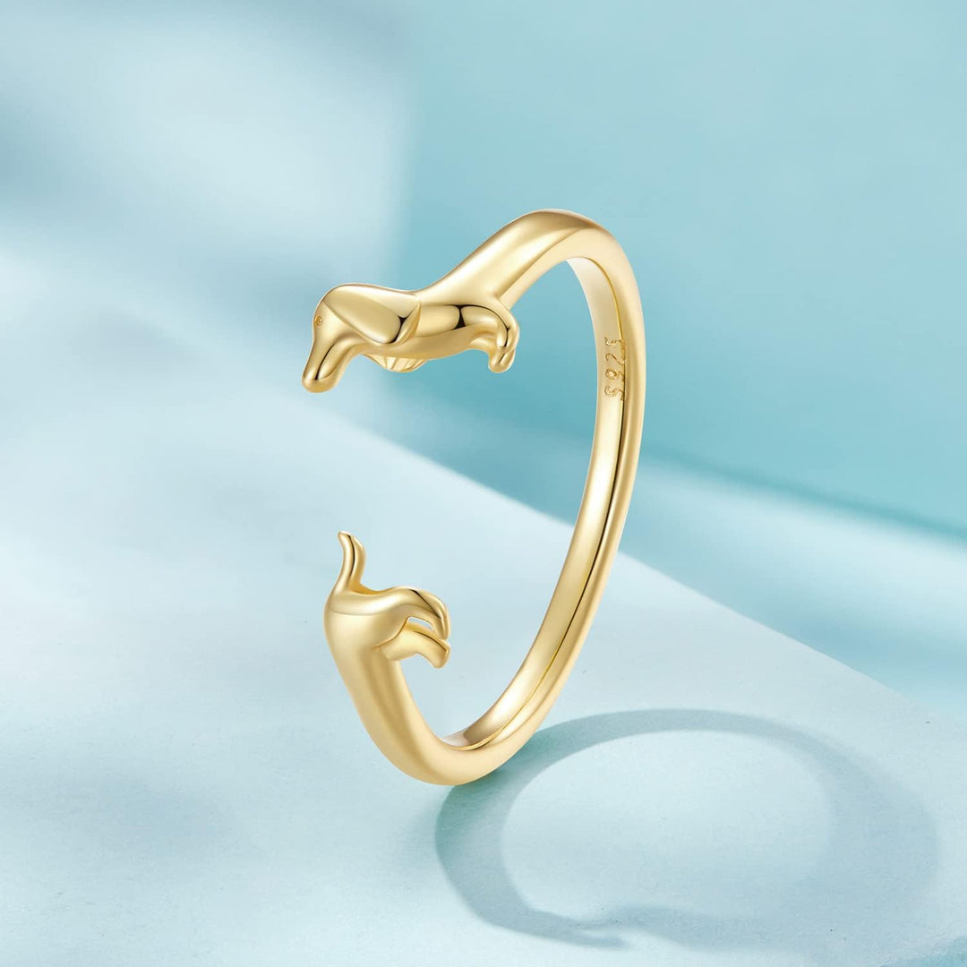 Perrira | Anillo Minimalista de Perrito Salchicha