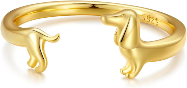 Perrira | Anillo Minimalista de Perrito Salchicha