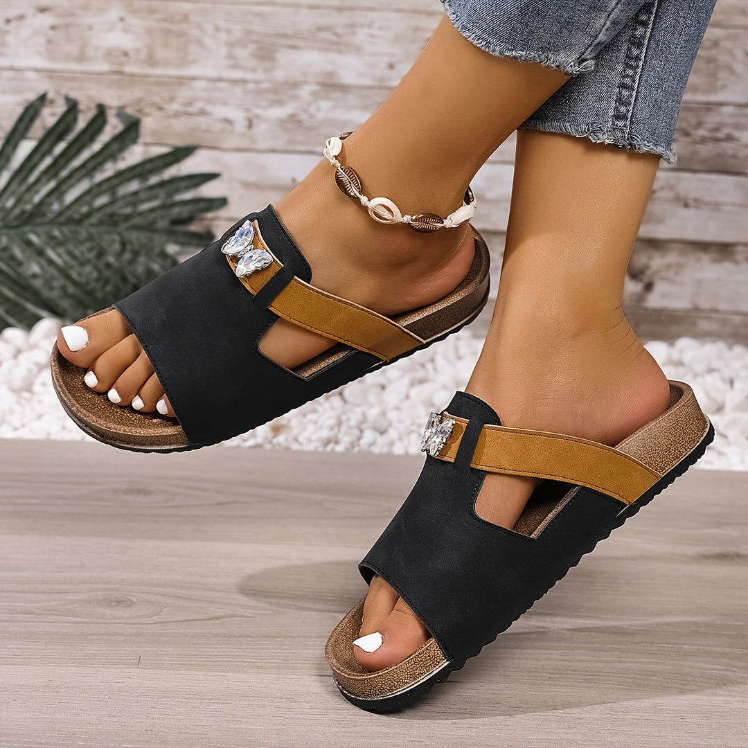 Yelena | Sandalias Abiertas con Estilo Vintage